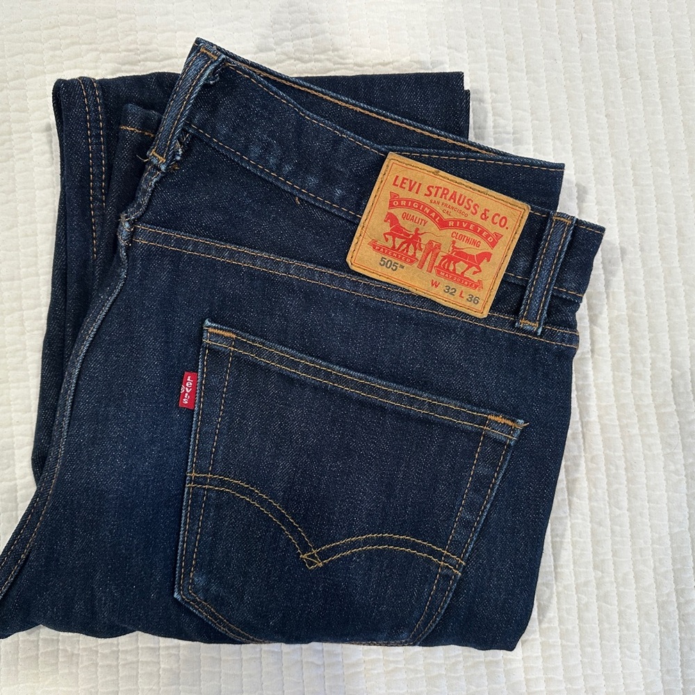 Levi's Men's 505 Dark Indigo 32x36